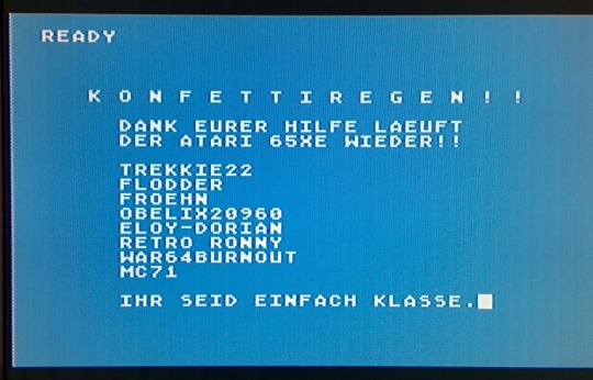 Fixing an Atari 65 XE