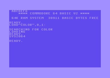 c64 with letter