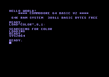 c64 with letter